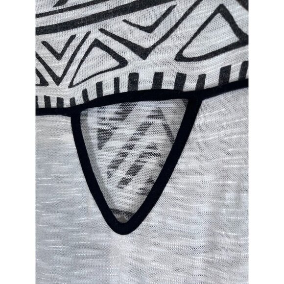 Cato Top Women 22 White Western Aztec Summer Sporty Neutral Retro Office 80s - Picture 11 of 15